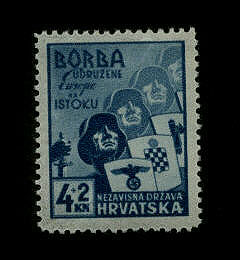 Croatian Legion stamp