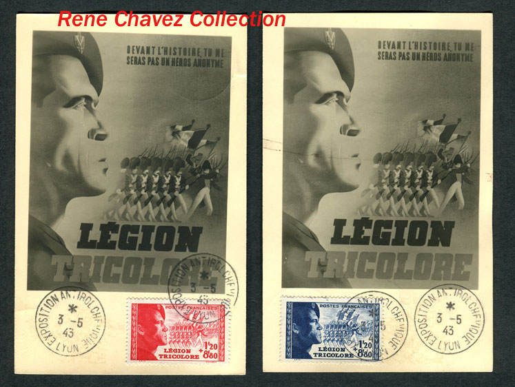 French Legion Tricolore Cards