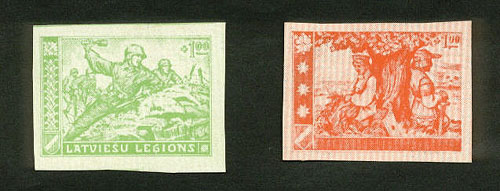 Latvian Legion stamps