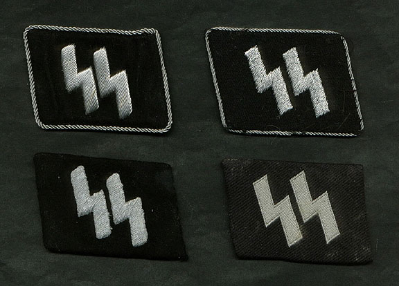 SS Collar Tab Patches Historical Theme Halloween Costume Accessory
